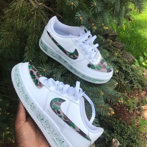 Custom Air Force One Low Camo Customized Sneaker - Picture 5 of 5